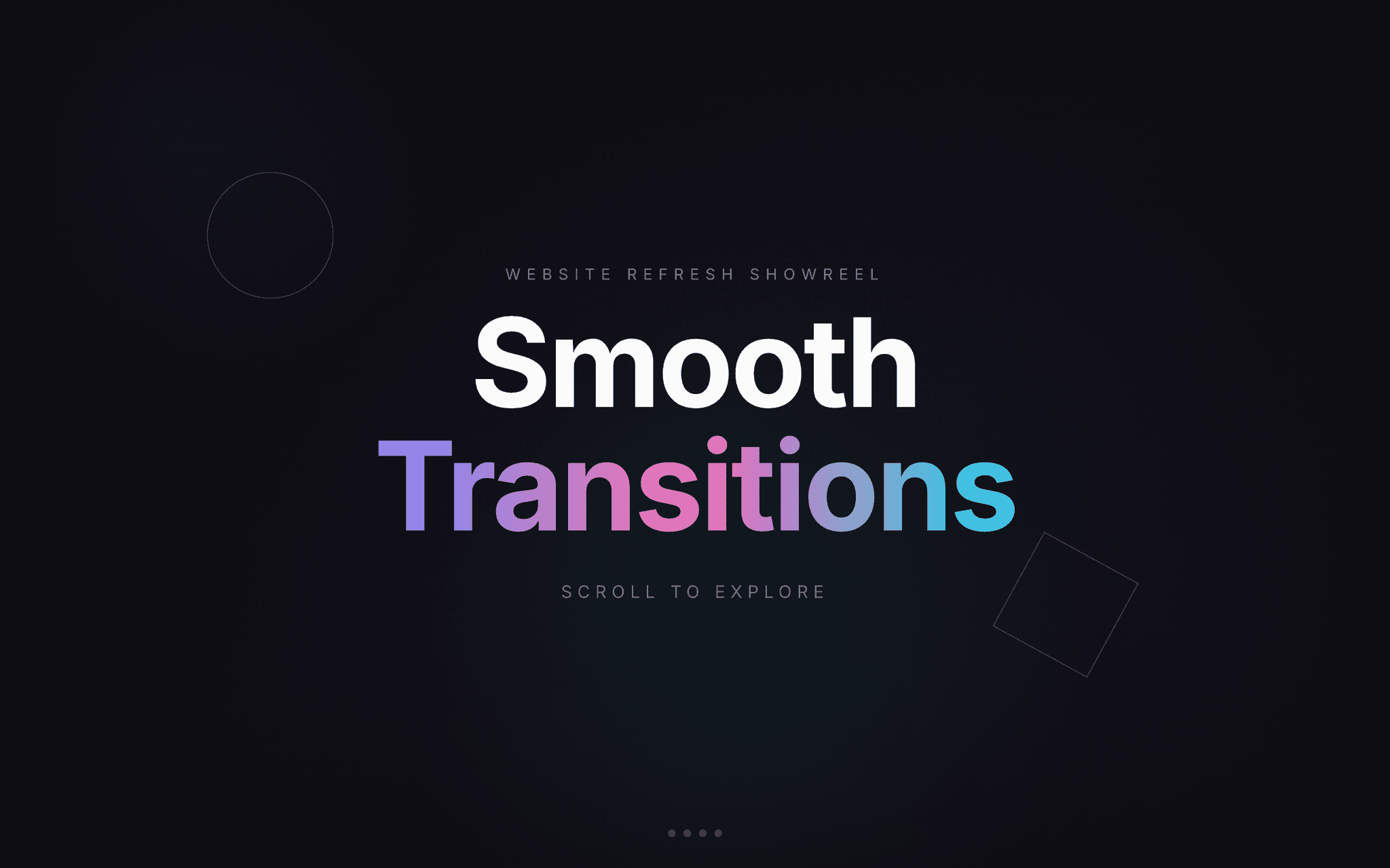 Website Refresh Showreel screenshot