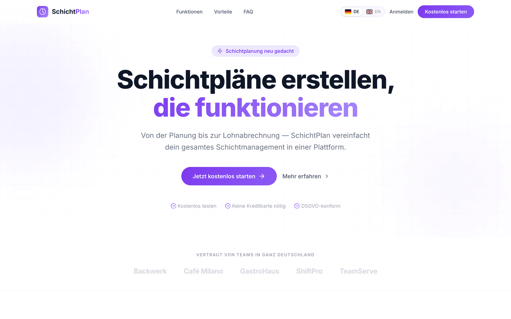 SchichtPlan - Intelligente Schichtplanung screenshot